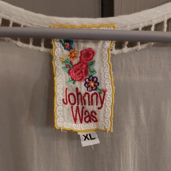 Johnny Was White Embroidered Dress - Picture 2 of 4